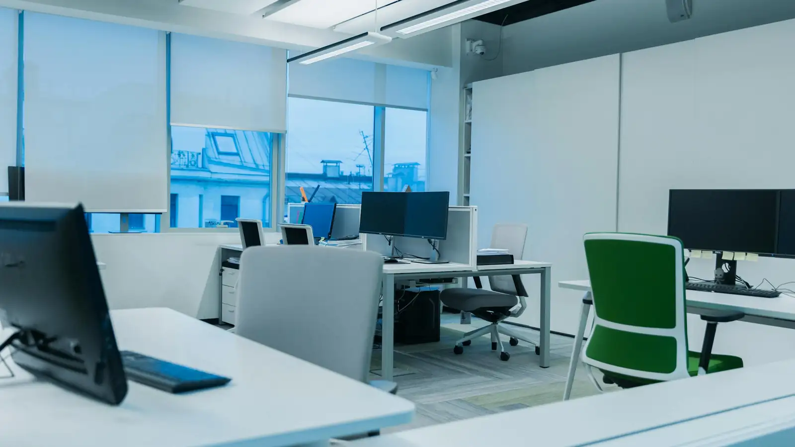 Spotless open plan corporate office
