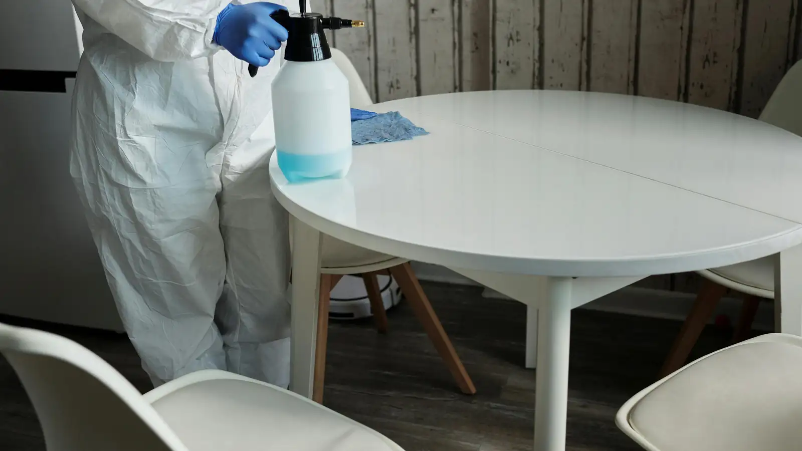 Disinfecting office workspaces